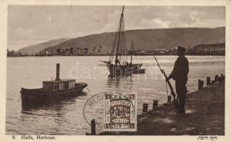 Haifa Harbour with soldier