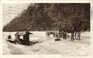 Military WWI Hungarian k.u.k soldiers in the Carpathian mountains
