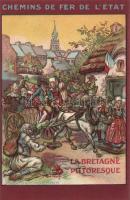 French State Railway, Bretagne litho s: Kauffmann