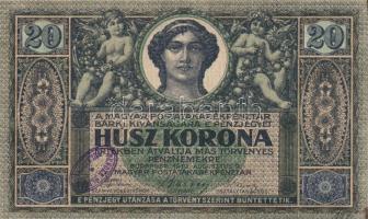 1919. augusztus 20K "Rendek Sándor tulajdona" bélyegzéssel! T:I