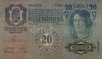 1913. 20K "II. Kiadás" (2x) "Deutschösterreich" felülnyomással + 1920. 20K &quot...