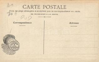 Paulhan, Biplane Farman (Champagne advertisement on backside)