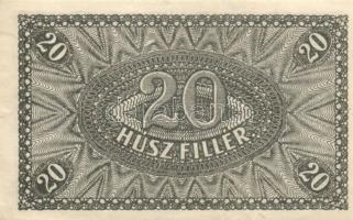 1920. 20f (4x) egymásutáni sorozatszámmal! T:I-,II