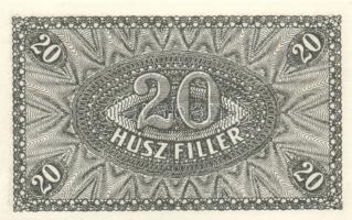 1920. 20f (4x) egymásutáni sorozatszámmal! T:I-,II