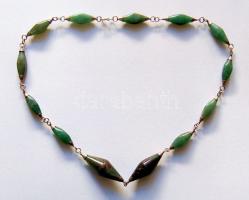 Aventurin nyaklánc rombusz alakú szemekkel