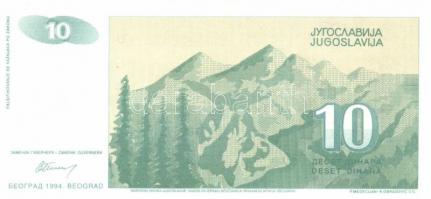 Jugoszlávia 1992. 10.000D, 50.000D + 1993. 5000D-500.000.000.000D (14 különféle) + 1994. 10D,100D,10...