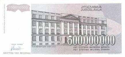 Jugoszlávia 1992. 10.000D, 50.000D + 1993. 5000D-500.000.000.000D (14 különféle) + 1994. 10D,100D,10...