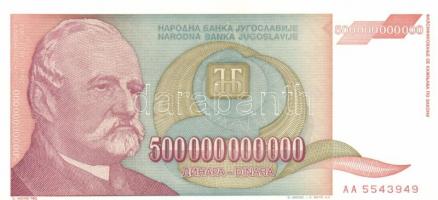 Jugoszlávia 1992. 10.000D, 50.000D + 1993. 5000D-500.000.000.000D (14 különféle) + 1994. 10D,100D,10...