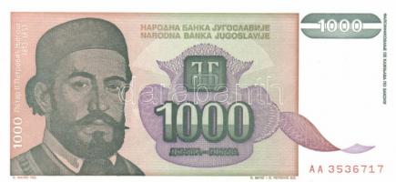 Jugoszlávia 1992. 10.000D, 50.000D + 1993. 5000D-500.000.000.000D (14 különféle) + 1994. 10D,100D,10...