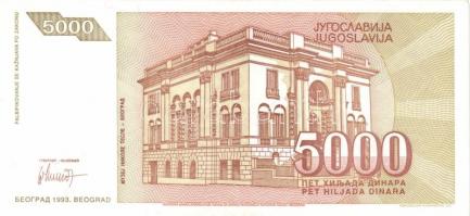 Jugoszlávia 1992. 10.000D, 50.000D + 1993. 5000D-500.000.000.000D (14 különféle) + 1994. 10D,100D,10...