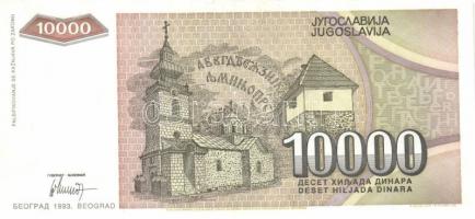 Jugoszlávia 1992. 10.000D, 50.000D + 1993. 5000D-500.000.000.000D (14 különféle) + 1994. 10D,100D,10...