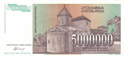 Jugoszlávia 1992. 10.000D, 50.000D + 1993. 5000D-500.000.000.000D (14 különféle) + 1994. 10D,100D,10...