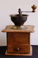 Fa és réz kávédaráló 22 cm