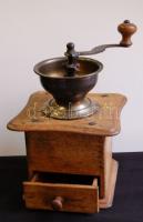 Fa és réz kávédaráló 22 cm