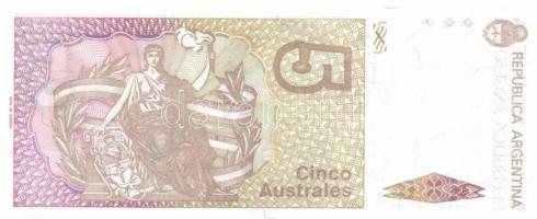 Argentína 1985-91. 1A "C" + 5A "A" + 10A "B" + 50A "A" + 100...