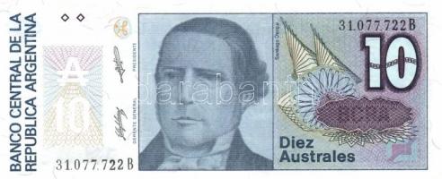 Argentína 1985-91. 1A "C" + 5A "A" + 10A "B" + 50A "A" + 100...