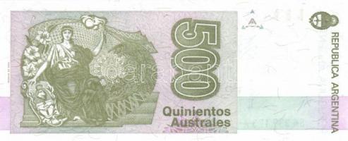 Argentína 1985-91. 1A "C" + 5A "A" + 10A "B" + 50A "A" + 100...