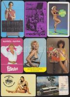 120 db kártyanaptár, főleg a 60-70-es évekből, különlegességekkel