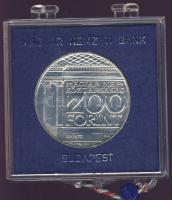 1977. 200Ft Ag "Nemzeti Múzeum" T:BU Eredeti, plombált MNB plasztiktokban!