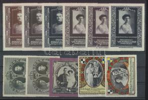 Német államok Preussen + Braunschweig 11 db (Victoria Luise és Ernst August) levélzáró stecklapon