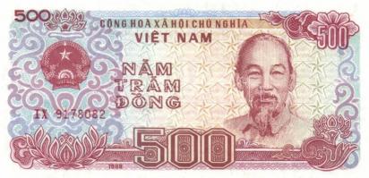 India 1996-2002. 5R, 10R, 20R + Vietnam 1987. 200D + 1988. 500D, 1000D + Dél-Vietnam 1964. 1D T:I