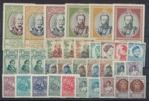 33 db arcképes levélzáró