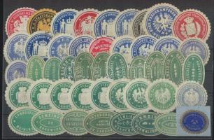 46 db Siegelmarke klasszikus levélzáró