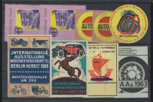 9 db autó motívumos levélzáró