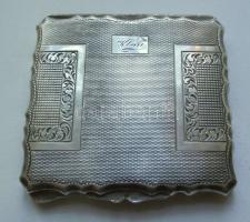 Dekoratív ezüst (Ag) púderes doboz 72,1 gr