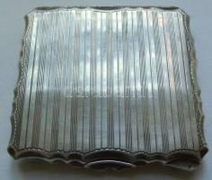 Dekoratív ezüst (Ag) púderes doboz 72,1 gr