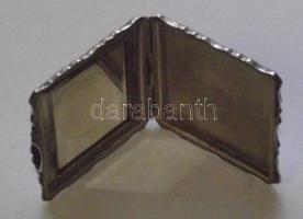 Dekoratív ezüst (Ag) púderes doboz 72,1 gr