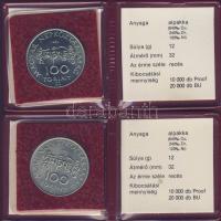 1984. 100Ft (2x) "Kőrösi Csoma Sándor" T:BU Eredeti tokban, tanúsítvánnyal!