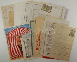 27 db irat, benne marhalevelek, többnél illetékbélyegekkel + több ausztrál lottó