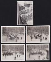 5 db Budapesti Katonai Felvonulást ábrázoló fotó