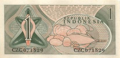 Indonézia 1960-es évektől 8db különféle bankjegy T:I