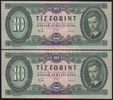 1960. 10Ft (2x) egymásutáni sorszámmal! T:I