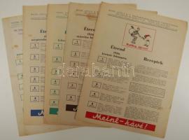 5 db Meinl étlap-recept a 30-as évekből