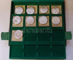 1975-1992. 200Ft Ag (17x) csak klf emlékkiadásokkal, festők sorral, védett állatokkal, tanúsítványok...