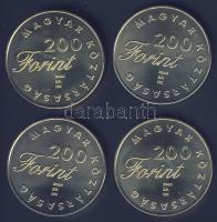 2001. 200Ft "Mese sorozat" 4klf darabja! T:BU