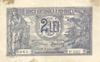 Jugoszlávia 1939. 10D T:III+ + Románia 1915. 2L T:III