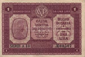 Olaszország/Velence/osztrák-magyar megszállás 1918. 1L, 2L, 10L T:III+,III