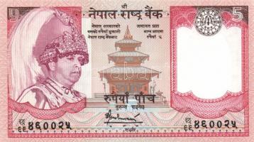 Kazahsztán 5 különféle modern bankjegy + Nepál 4 különféle modern bankjegy T:I