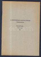 1965. Pohl Artur: A későközépkori magyar pénzek verdejegyei T:I-