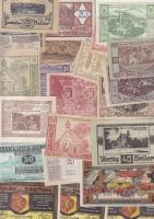 Kis szükségpénz tétel Ausztria és Németország 1920-21. Lippe, Niederneukirchen, Ertl stb. összesen 23db T:I(legtöbb), II,III