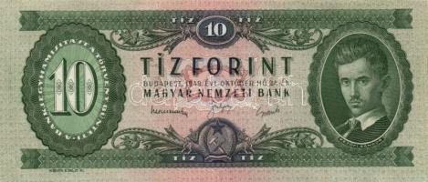 1949. 10Ft T:II++ (egyszer hajtva,de törve nem)