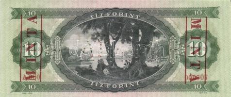 1969. 10Ft "MINTA" perforációval és felülnyomással "A 000" sorozatszámmal T:I