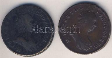 1763-1765. Poltura (2x) "M. Terézia" T:2,3 fny