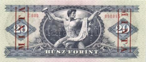 1980. 20Ft "MINTA" perforációval és felülnyomással "C 000" sorozatszámmal T:I