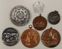 7db klf modern sport- és emlékérem, ebadójegy T:vegyes