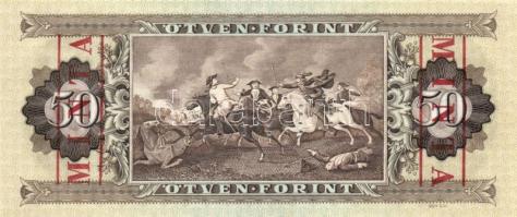 1986. 50Ft "MINTA" perforációval és felülnyomással "D 000" sorozatszámmal T:I